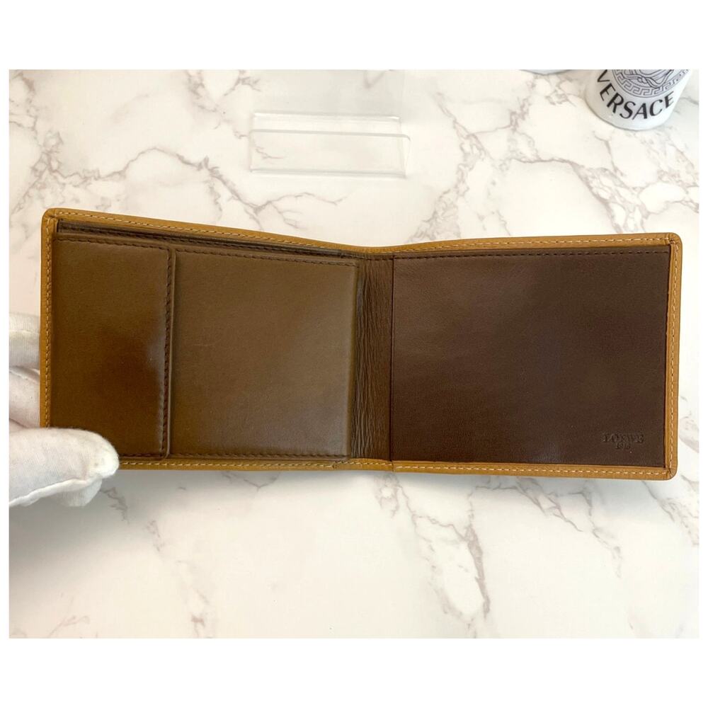 Vintage Loewe Unisex Anagram Bifold Wallet with Dust Bag EUC - Picture 4 of 10